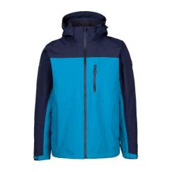 Kurtka Wodoodporna Męska Curbridge TP75. Niebieskie kurtki Trespass, m, bez wzorów, bez kaptura. Za 239.99 zł.