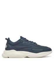 HUGO Sneakersy Leon 50536960 Granatowy. Niebieskie buty sportowe casual Hugo, bez wzorów, z materiału, bez zapięcia. Za 649.99 zł.