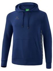 Erima Bluza "Essential Team" w kolorze granatowym rozmiar: 164. Niebieskie bluzy Erima, bez wzorów, z bawełny, z kapturem. Za 118.56 zł.