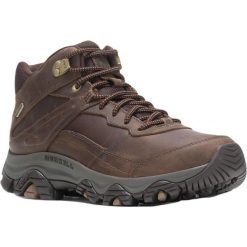 Buty Trekkingowe Męskie Merrell Moab Adventure 3 Mid Waterproof. Czarne buty trekkingowe Merrell, bez wzorów, bez zapięcia. Za 429.00 zł.