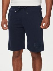 Petrol Industries Szorty sportowe M-1040-SHO506 Granatowy Regular Fit. Niebieskie krótkie spodenki sportowe Petrol Industries, m, bez wzorów, z bawełny. Za 139.99 zł.