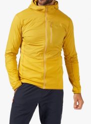 Bluza z kapturem męska Rab Ascendor Summit Hoody FZ. Żółte bluzy z kapturem RAB, m, bez wzorów, z materiału, z kapturem. Za 577.49 zł.