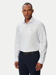 Tommy Hilfiger Koszula MW0MW43747 Niebieski jasny Regular Fit. Niebieskie koszule Tommy Hilfiger, m, bez wzorów, z bawełny, bez kołnierzyka, bez ramiączek. Za 329.99 zł.