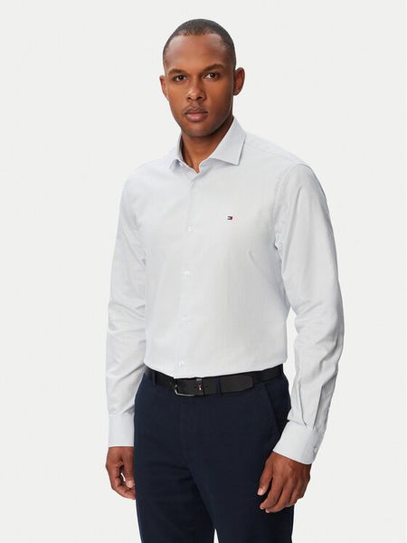 Tommy Hilfiger Koszula MW0MW43747 Niebieski jasny Regular Fit. Niebieskie koszule Tommy Hilfiger, m, bez wzorów, z bawełny, bez kołnierzyka, bez ramiączek. Za 329.99 zł.