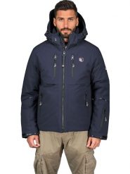 Geographical Norway Kurtka narciarska "Waouh" w kolorze granatowym rozmiar: XL. Niebieskie kurtki outdoor i hardshell Geographical Norway, xl, bez wzorów, bez kaptura. Za 358.48 zł.