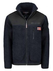 Geographical Norway Kurtka polarowa "Tuvalu" w kolorze granatowym rozmiar: S. Niebieskie kurtki Geographical Norway, s, bez wzorów, z polaru, bez kaptura. Za 139.20 zł.
