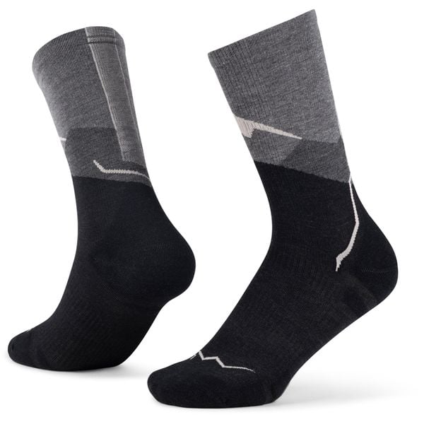 Skarpetki BUFF merino Graphite. Szare skarpety Buff, bez wzorów, z elastanu. Za 99.99 zł.