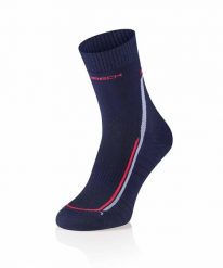 Skarpety męskie Brubeck TREKKING MERINO LIGHT. Niebieskie skarpety Brubeck, bez wzorów, z wełny. Za 64.99 zł.