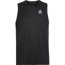 Koszulka tech. męska bez rękawów Odlo Tank crew neck ESSENTIAL. Czarne bezrękawniki ODLO, m, bez wzorów, bez kołnierzyka, bez ramiączek. Za 149.99 zł.