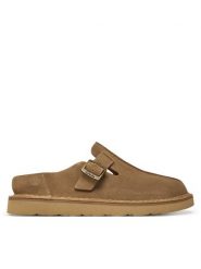 Clarks Klapki Solsbury 26180882 Brązowy. Brązowe klapki Clarks, ze skóry. Za 379.99 zł.