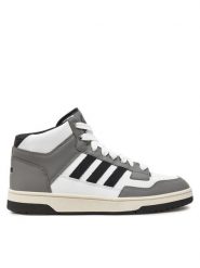 Adidas Sneakersy Rapid Court Mid JP5866 Szary. Szare buty sportowe casual Adidas, bez wzorów, ze skóry, bez zapięcia. Za 189.99 zł.