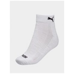 Skarpety dla dorosłych Puma Cushioned Quarter 3Pack. Białe skarpety Puma, bez wzorów. Za 51.99 zł.