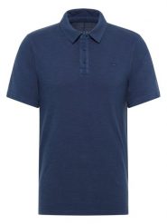 Mustang Polo Palco 1016505 Granatowy Regular Fit. Niebieskie koszulki polo Mustang, m, bez wzorów, z bawełny, bez kołnierzyka, bez ramiączek. Za 159.99 zł.