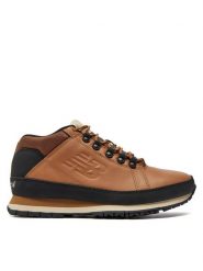 New Balance Trzewiki H754TB Brązowy. Brązowe botki sznurowane New Balance, bez wzorów, ze skóry, bez obcasa, bez zapięcia. Za 399.99 zł.