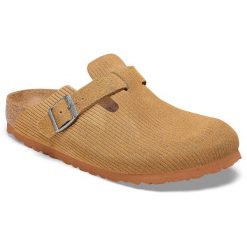 Klapki unisex Birkenstock Boston Corduroy Cork. Zielone klapki Birkenstock, z materiału. Za 911.00 zł.