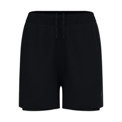 Pantalon Odlo Short 2-en-1 Essential. Czarne szorty ODLO, m, bez wzorów. Za 269.99 zł.