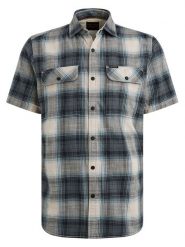 PME Legend Koszula - Regular fit - w kolorze granatowo-kremowym rozmiar: XXL. Szare koszule PME Legend, xxl, bez wzorów, z bawełny, bez kołnierzyka, bez ramiączek. Za 166.88 zł.