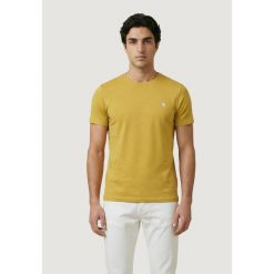 Koszulka crop top Mężczyzna U.S. POLO ASSN. MICK-BASIC. Żółte koszulki polo U.S. Polo Assn., m, bez wzorów, z bawełny, bez kołnierzyka, bez ramiączek. W wyprzedaży za 159.75 zł.