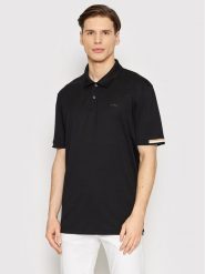 Boss Polo Parlay 147 50467113 Czarny Regular Fit. Czarne koszulki polo Boss, m, bez wzorów, z bawełny, bez kołnierzyka, bez ramiączek. Za 309.99 zł.
