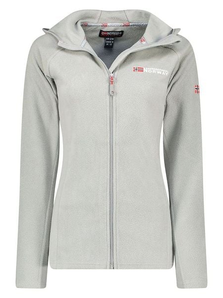 Geographical Norway Kurtka polarowa "Tugood" w kolorze jasnoszarym rozmiar: 3XL. Szare kurtki Geographical Norway, xl, bez wzorów, z materiału, bez kaptura. Za 65.54 zł.