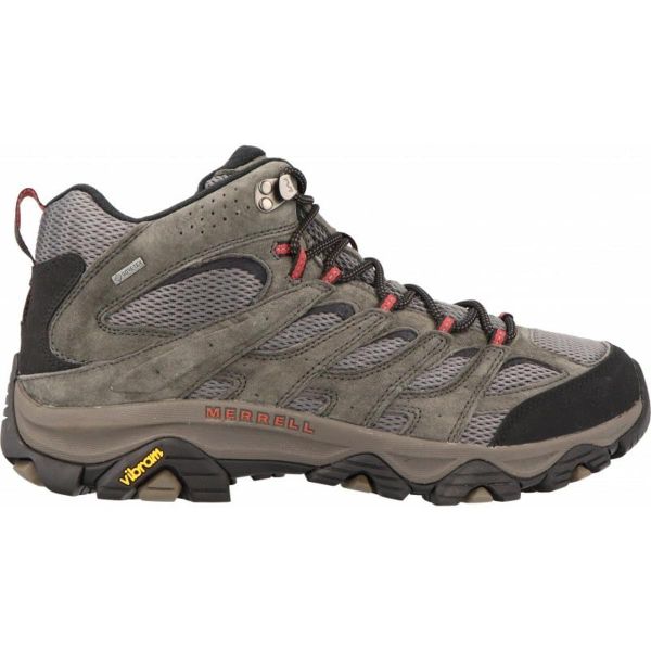 Mężczyźni Turystyka Buty Wodoodporne Merrell Moab 3 Mid Gore-Tex. Czarne buty trekkingowe Merrell, bez wzorów, z gore-texu, bez zapięcia. Za 788.00 zł.