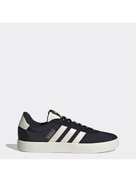 Adidas Skórzane sneakersy "VL Court 3.0" w kolorze czarno-białym rozmiar: 41. Białe buty sportowe casual Adidas, bez wzorów, bez zapięcia. Za 228.38 zł.