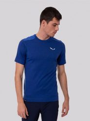 Salewa Koszulka funkcyjna w kolorze granatowym rozmiar: S. Niebieskie t-shirty sportowe Salewa, bez wzorów, z materiału, bez ramiączek, outdoorowe. Za 194.95 zł.