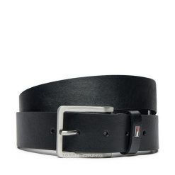 Pasek Męski Tommy Hilfiger. Czarne paski Tommy Hilfiger, bez wzorów. Za 199.99 zł.