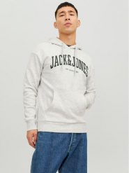 Jack&Jones Bluza Josh 12236513 Szary Standard Fit. Szare bluzy Jack&Jones, m, bez wzorów, z bawełny, bez kaptura. Za 59.99 zł.