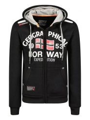 Geographical Norway Bluza "Flag" w kolorze czarnym rozmiar: S. Czarne bluzy Geographical Norway, s, bez wzorów, bez kaptura. Za 104.39 zł.