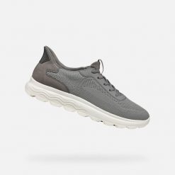 Trenerzy Geox Spherica Plus. Szare buty sportowe casual Geox, bez wzorów, bez zapięcia. Za 450.50 zł.
