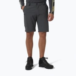 Spodenki trekkingowe męskie Helly Hansen Brono Softshell. Szare szorty Helly Hansen, m, bez wzorów, z softshellu, sportowe. W wyprzedaży za 302.75 zł.