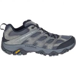 Buty trekkingowe męskie Merrell Moab 3 Ventilator. Szare buty turystyczne Merrell, bez wzorów, z materiału, bez zapięcia, trekkingowe. Za 522.00 zł.