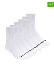 Skechers Skarpety (12 par) w kolorze białym rozmiar: 38-40. Białe skarpety Skechers, bez wzorów, ze splotem. Za 39.99 zł.