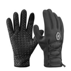 Rękawiczki sportowe unisex Rockbros S077-6BK. Czarne rękawiczki ROCKBROS, bez wzorów, z materiału. Za 35.00 zł.
