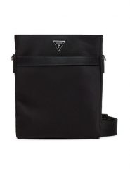 Guess Saszetka HMRONY P4299 Czarny. Czarne saszetki i nerki Guess, z aplikacjami, z materiału. Za 219.99 zł.