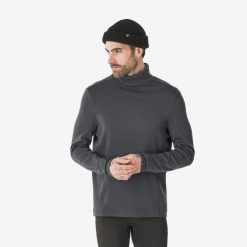 Koszulka termoaktywna narciarska męska Quecha BL 500 wool neck. Czarne bielizna termoaktywna WED'ZE, na zimę, m, bez wzorów, z elastanu, bez ramiączek, na golfa. Za 269.99 zł.