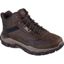 Buty Skechers Santoro-hopkins, Mężczyźni. Brązowe buty trekkingowe Skechers, bez wzorów, ze skóry, bez zapięcia, trekkingowe, skechers sport. Za 448.11 zł.