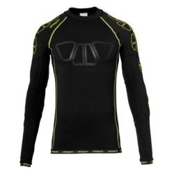 Dżersej z długim rękawem Uhlsport Bionikframe. Czarne bielizna termoaktywna Uhlsport, m, bez wzorów, z dżerseju, bez ramiączek, na fitness i siłownię. W wyprzedaży za 284.00 zł.