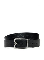Emporio Armani Pasek Męski Y4S502 Y221E 81386 Czarny. Czarne paski Emporio Armani, bez wzorów, ze skóry. Za 459.99 zł.