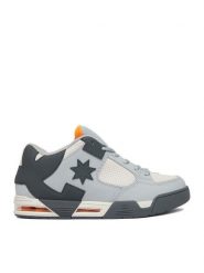 DC Shoes Sneakersy EO-COMMAND DC02220027 Szary. Szare buty sportowe casual DC Shoes, bez wzorów, ze skóry, bez zapięcia. Za 399.99 zł.