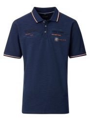 CASAMODA Koszulka polo w kolorze granatowym rozmiar: XL. Niebieskie koszulki polo CASAMODA, xl, bez wzorów, z bawełny, bez kołnierzyka, bez ramiączek. Za 96.37 zł.