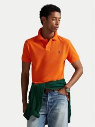 Polo Ralph Lauren Polo 710782592024 Pomarańczowy Regular Fit. Brązowe koszulki polo Polo Ralph Lauren, m, bez wzorów, z bawełny, bez kołnierzyka, bez ramiączek. Za 599.99 zł.