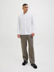 Jack & Jones Koszula - Regular fit - w kolorze białym rozmiar: M. Białe koszule Jack & Jones, m, bez wzorów, z bawełny, bez kołnierzyka, bez ramiączek. Za 97.28 zł.