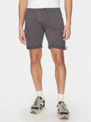 Alpha Industries Szorty materiałowe Crew 176203 Szary Slim Fit. Szare szorty Alpha Industries, m, bez wzorów, z bawełny. Za 219.99 zł.