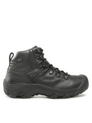 Keen Trekkingi Pyrenes 1026585 Czarny. Czarne botki sznurowane Keen, bez wzorów, ze skóry, bez obcasa, bez zapięcia. Za 439.99 zł.