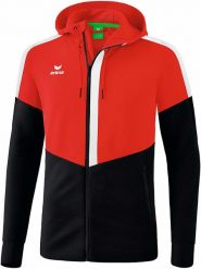 Erima Kurtka sportowa "Squad" w kolorze czerwono-czarnym rozmiar: L. Czarne kurtki outdoor i hardshell Erima, l, bez wzorów, z materiału, bez kaptura, outdoorowe. Za 102.95 zł.