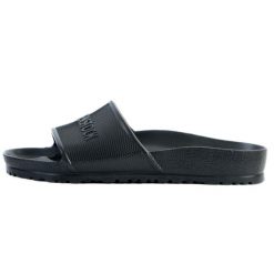 Klapki męskie Birkenstock Barbados. Czarne klapki Birkenstock, z materiału. Za 286.00 zł.
