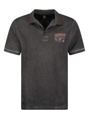 Geographical Norway Koszulka polo "Kotz" w kolorze czarnym rozmiar: S. Czarne koszulki polo sportowe Geographical Norway, s, bez wzorów, z bawełny, bez kołnierzyka, bez ramiączek. Za 65.85 zł.