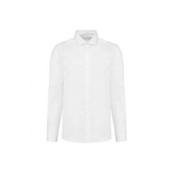 Koszula z długim rękawem Kariban Premium Oxford Pinpoint. Białe koszule KARIBAN, xl, bez wzorów, z bawełny, bez kołnierzyka, bez ramiączek. Za 352.50 zł.